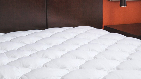 ExceptionalSheets Extra Plush Fitted Mattress Pad | $56-$78 | AmazonEquinox Queen Comforter | $22 | Amazon
